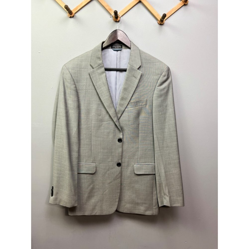 TOMMY HILFIGER men's 38R gray 2 button blazer 100% wool